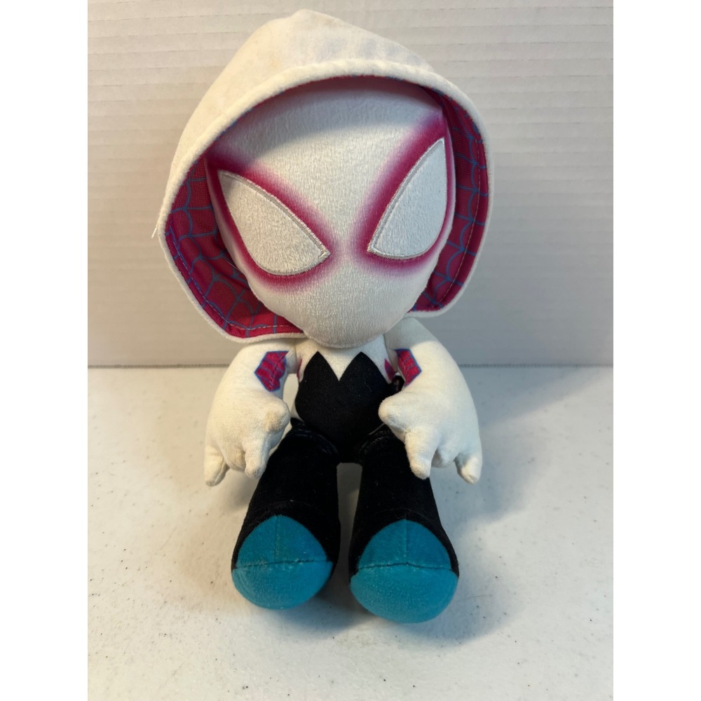 Mattel Marvel Spider-Gwen Plush Ghost-Spider Stuffed Toy White Pink GYT40 9in